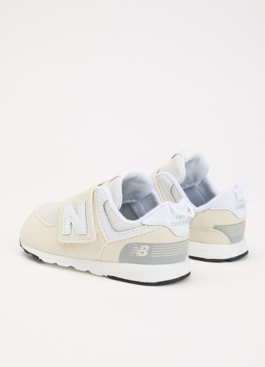 New Balance 574 sneaker met logo - achterkant 2 beige