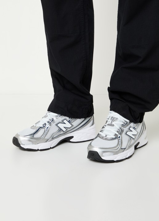 New Balance 740 sneaker met mesh details - voorkant 5 zilver