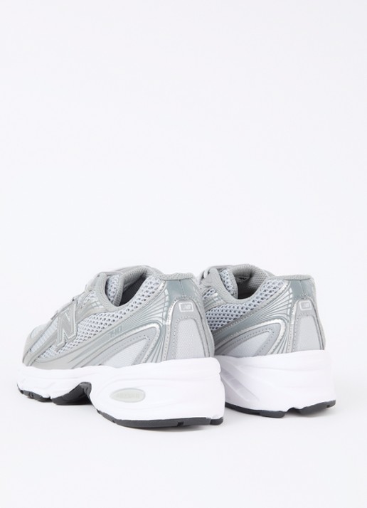New Balance 740 sneaker met mesh details - achterkant 6 zilver