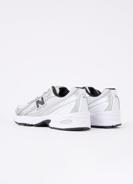 New Balance 740 sneaker met mesh details - achterkant grijs