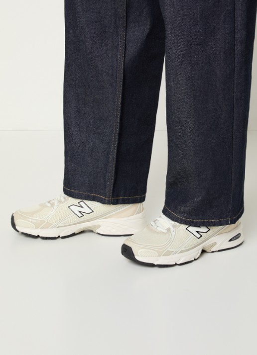 New Balance 740 sneaker met mesh details - voorkant 6 beige
