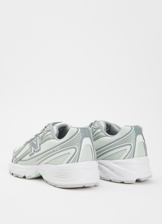 New Balance 740 sneaker met mesh details - achterkant lindegroen