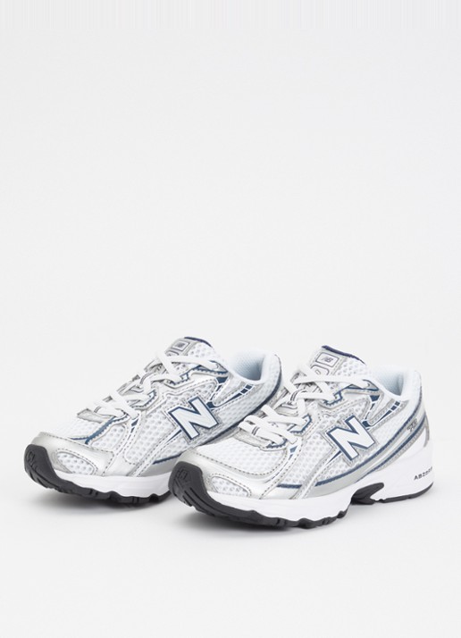 New Balance 740 sneaker met mesh details - voorkant 3 zilver