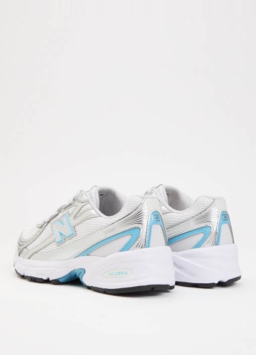 New Balance 740 sneaker met mesh details - achterkant 2 zilver
