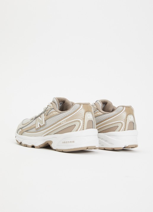 New Balance 740 sneaker met mesh details - achterkant donkerbeige