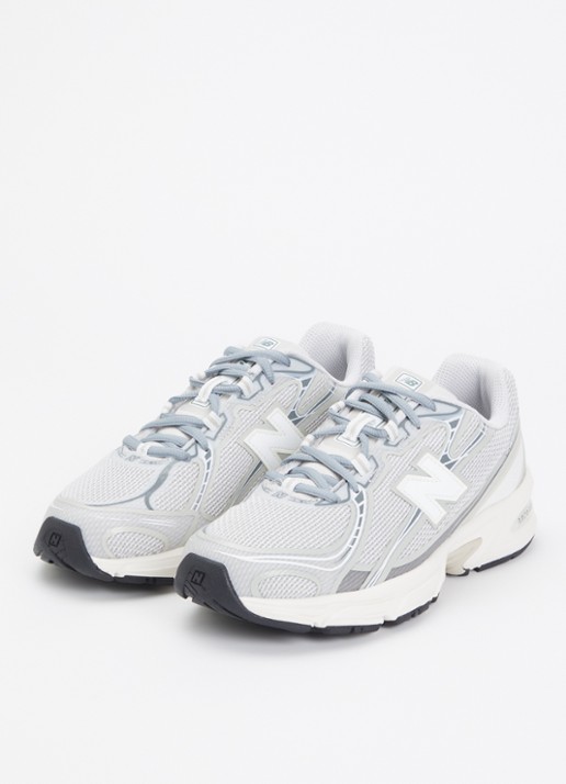 New Balance 740 sneaker van mesh met logo - detail 3 lichtgrijs