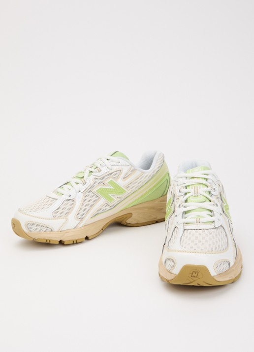 New Balance 740 sneaker van mesh met logo - detail 4 lime