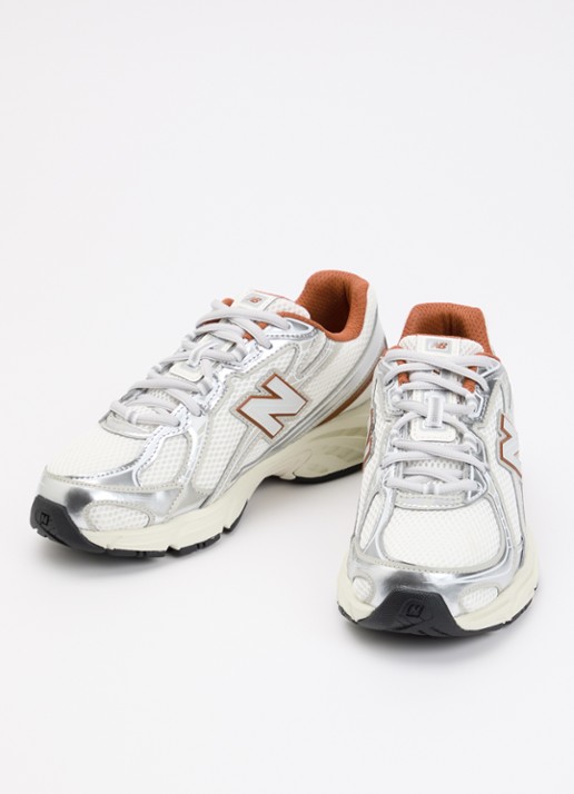 New Balance 740 sneaker van mesh met metallic details - detail gebroken wit