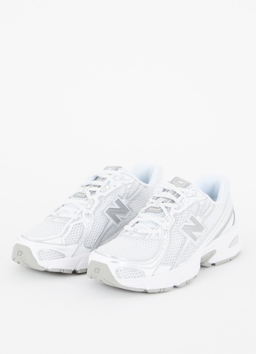 New Balance 740 sneaker van mesh met metallic finish - detail 2 wit