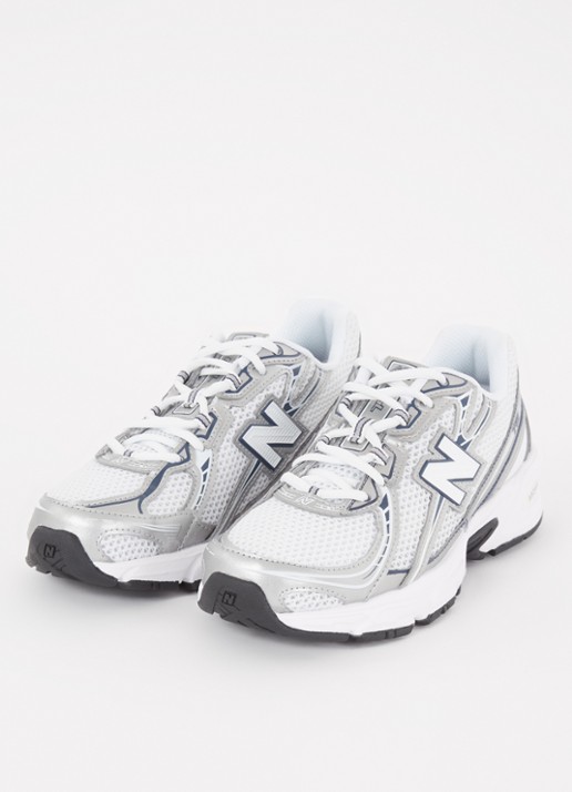 New Balance 740 sneaker van mesh met metallic finish - detail 4 zilver