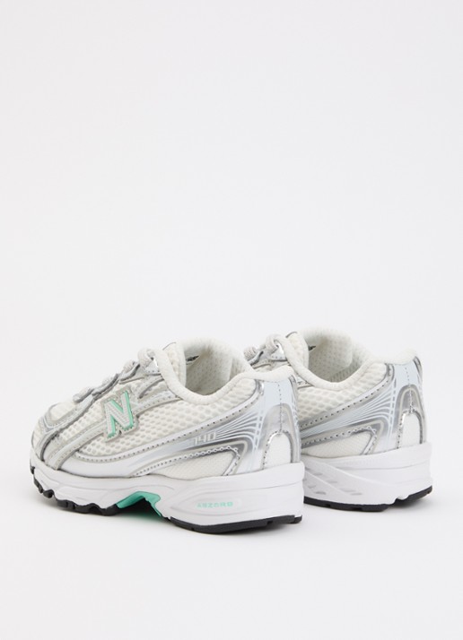 New Balance 740 sneaker van mesh met metallic finish - achterkant 3 zilver