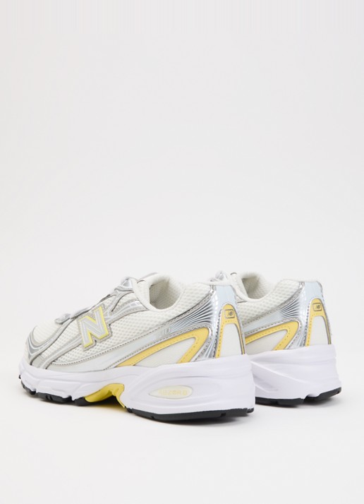 New Balance 740 sneaker van mesh met metallic finish - achterkant 3 zilver