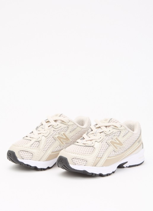 New Balance 740 sneaker van mesh - voorkant 2 beige