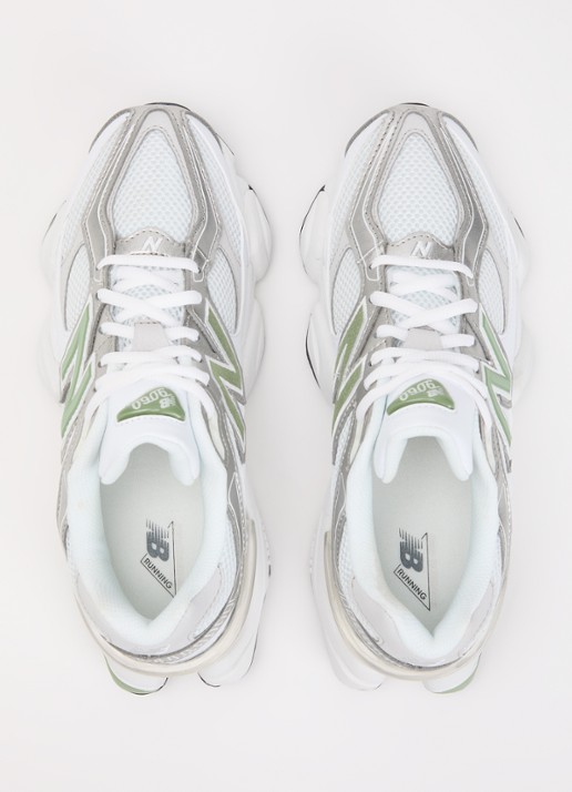 New Balance 9060 sneaker met mesh details en logo  - detail 4 groen