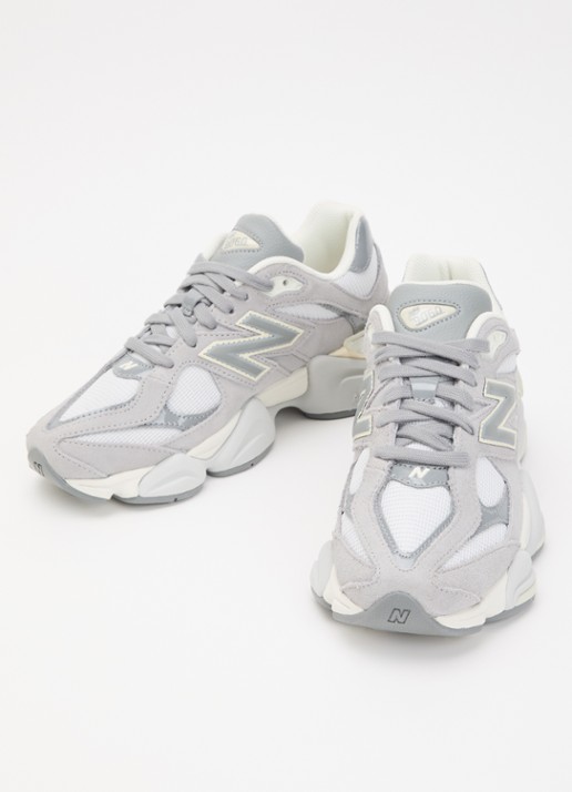 New Balance 9060 sneaker met mesh details - detail 3 grijs