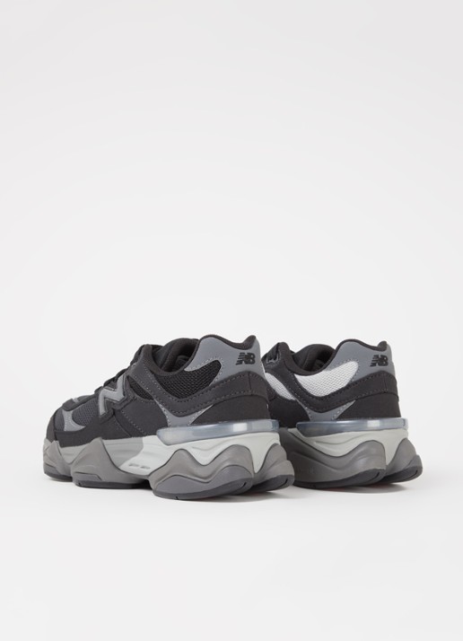 New Balance 9060 sneaker met mesh details - achterkant 3 zwart