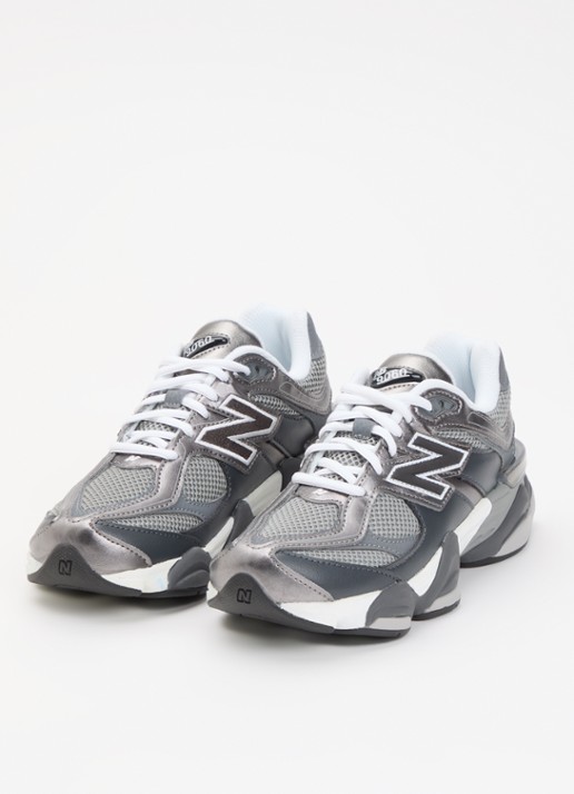 New Balance 9060 sneaker met mesh details - detail 2 donkergrijs