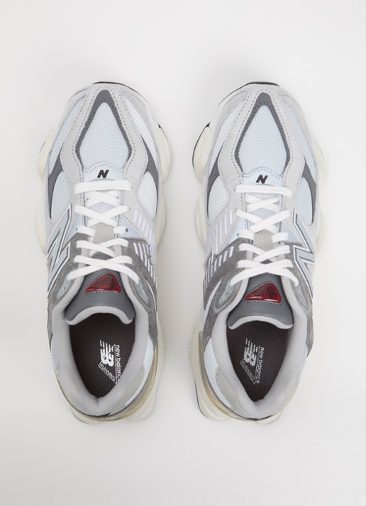 New Balance 9060 sneaker met mesh en suède details - detail 5 lichtgrijs