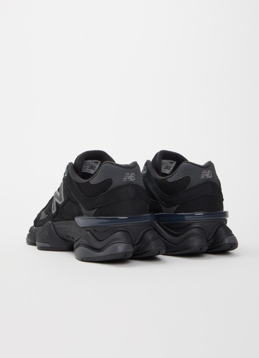 New Balance 9060 sneaker met nubuck details - achterkant 6 zwart