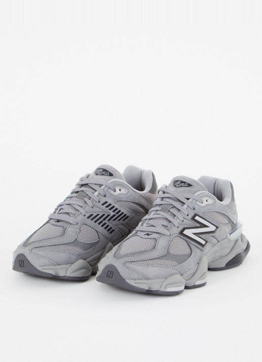 New Balance 9060 sneaker met suède details - detail 3 grijs