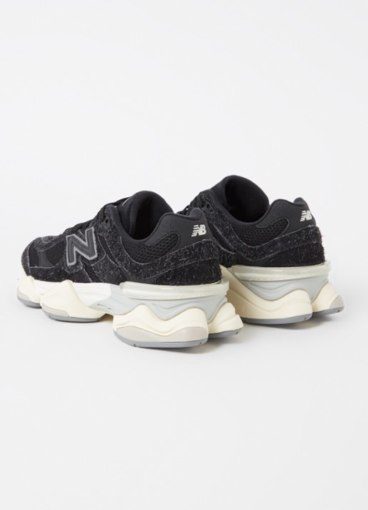 New Balance 9060 sneaker met suède details  - detail 3 zwart