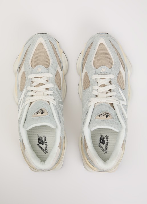New Balance 9060 sneaker van mesh met logo - detail 3 beige