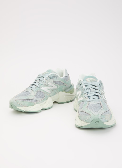New Balance 9060 sneaker van mesh met logo - detail 4 lichtgroen