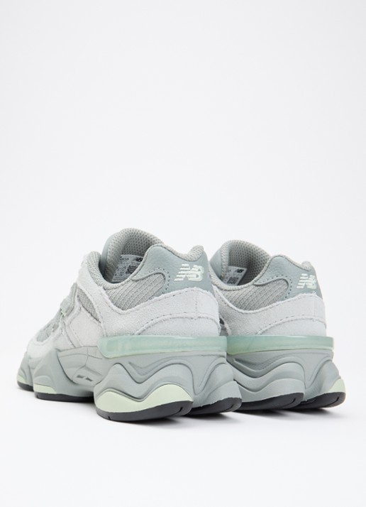 New Balance 9060 sneaker van mesh met suède details - achterkant 4 grijs