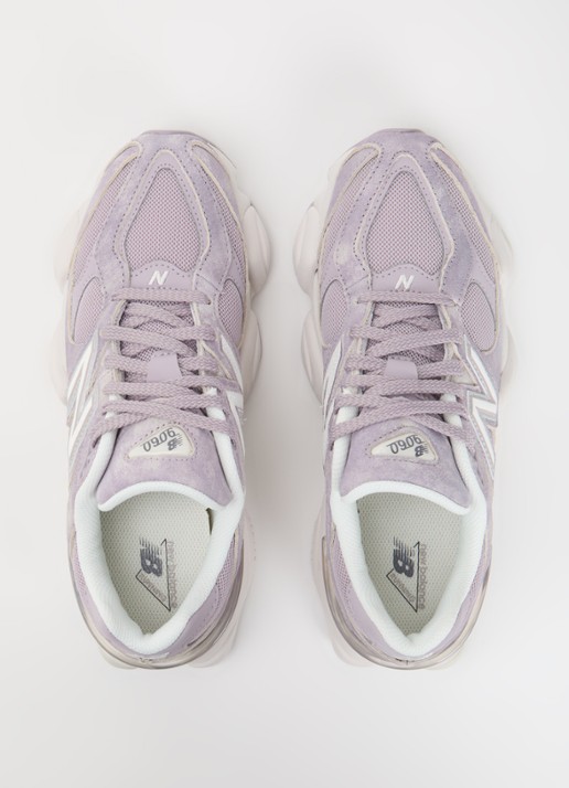 New Balance 9060 sneaker van suède met logo - detail 5 lavendel
