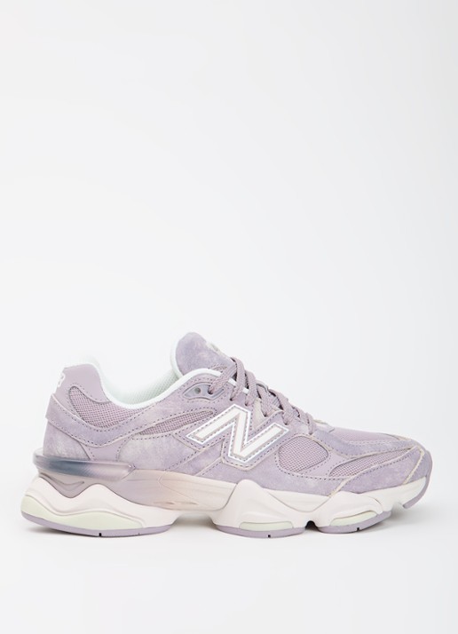 New Balance 9060 sneaker van suède met logo
