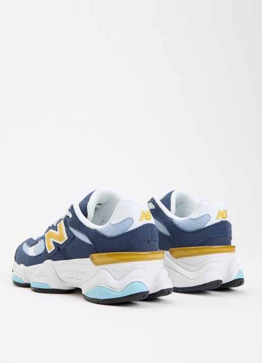 New Balance 9060 sneaker van suède - achterkant indigo