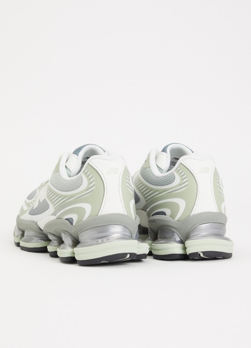 New Balance ABZORB 2000 sneaker met details van mesh  - achterkant lindegroen