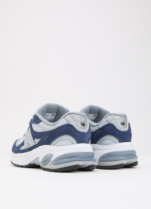 New Balance Abzorb 2010 sneaker van suède met details van mesh - achterkant 3 donkerblauw