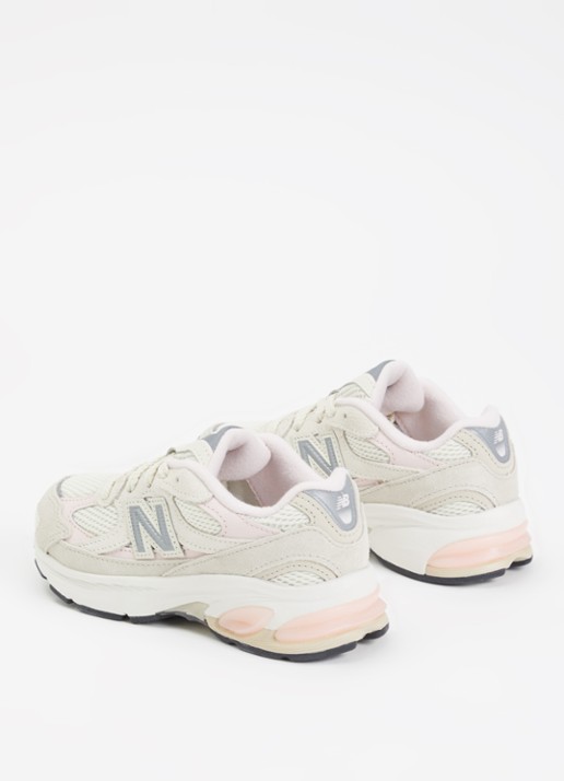 New Balance Abzorb 2010 sneaker van suède met details van mesh - achterkant 2 gebroken wit