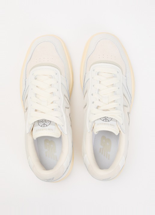 New Balance BB950 sneaker van leer met details van nubuck - detail 3 creme