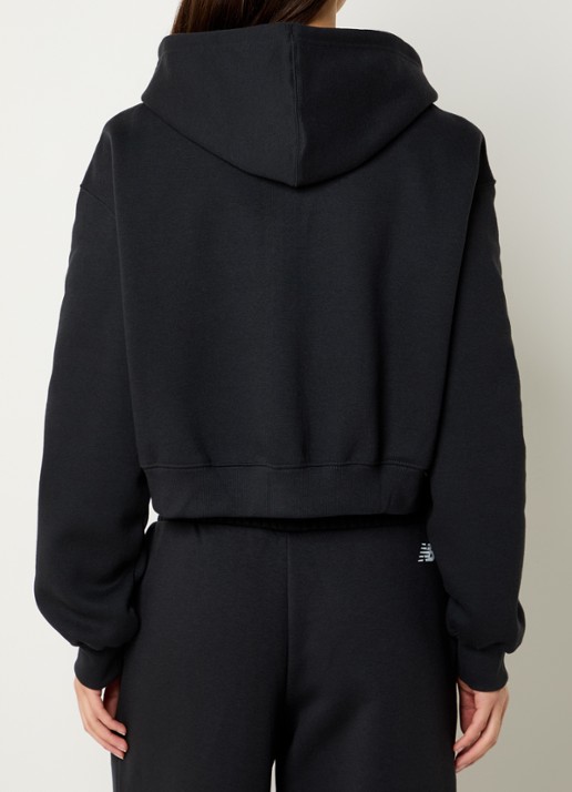 New Balance Cropped sweatvest met logoprint - achterkant 3 zwart