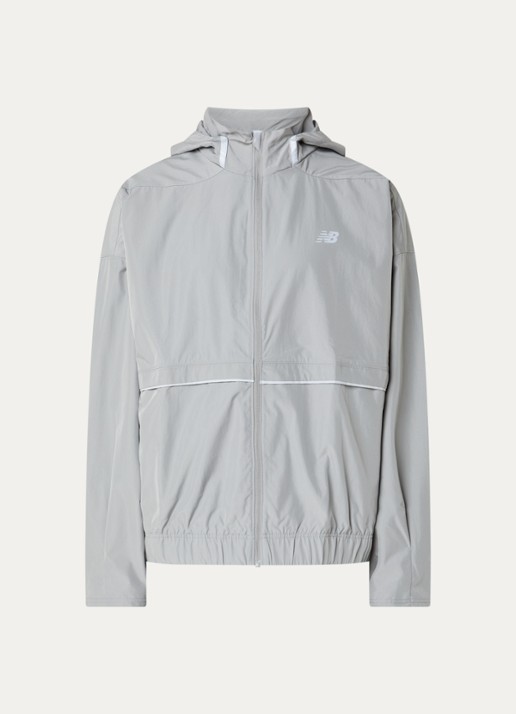 New Balance Elusive jack met logo - voorkant 2 lichtgrijs