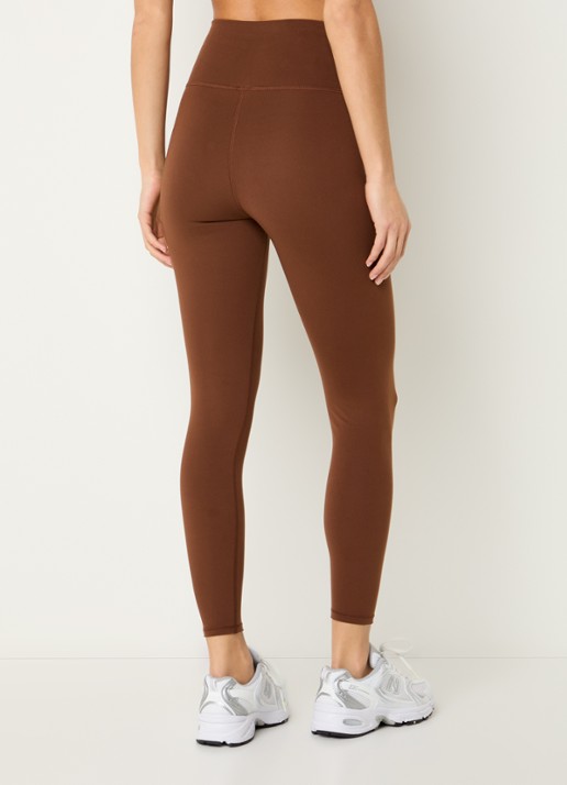 New Balance Harmony high waist trainingslegging met logoprint - achterkant 5 roodbruin