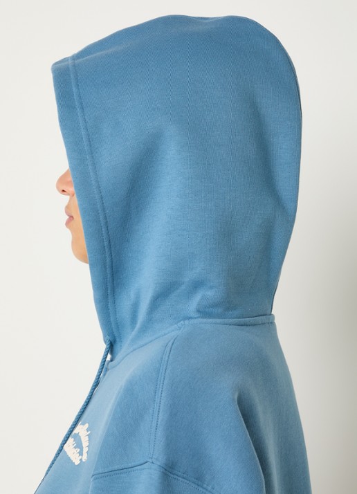 New Balance Heritage cropped sweatvest met logoprint - detail 2 blauwgrijs