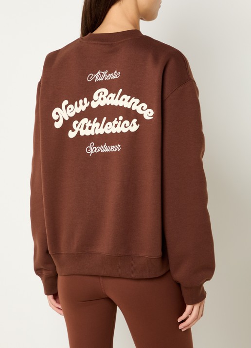 New Balance Heritage sweater met logo- en backprint