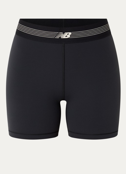 New Balance High waist skinny fit korte trainingsshort met logo