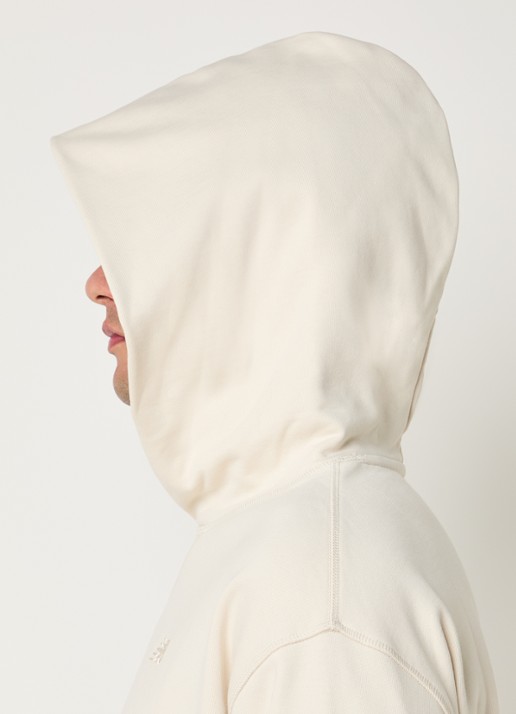 New Balance Hoodie met capuchon en logo - detail 2 creme
