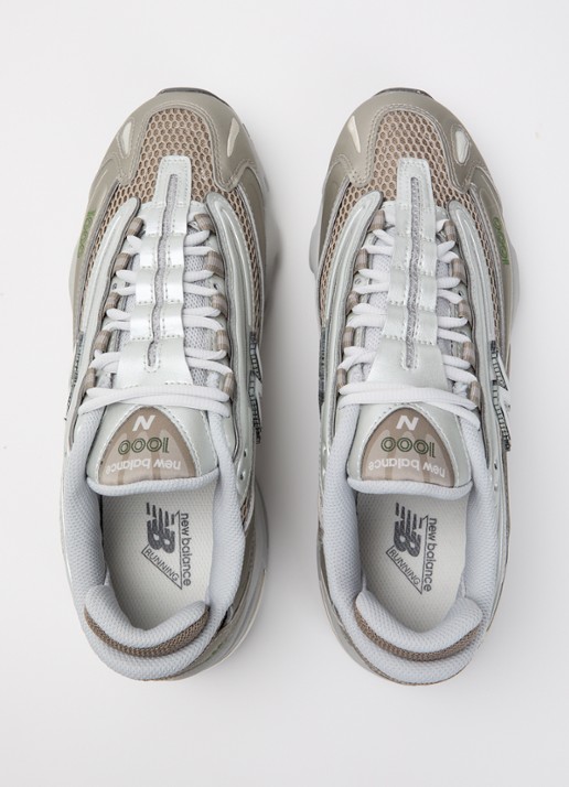 New Balance M1000 sneaker met mesh details - detail 5 grijs