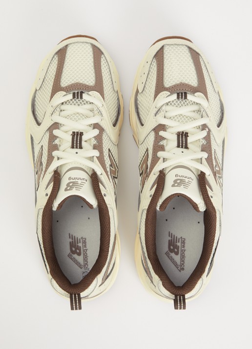 New Balance M350 Turtledove sneaker met details van mesh - detail 2 bruin