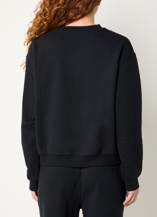 New Balance Oversized sweater met logoborduring - achterkant 4 zwart