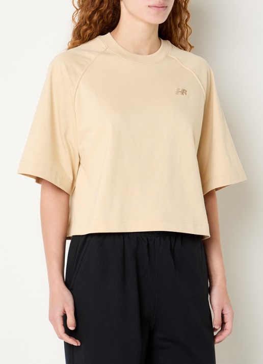 New Balance Oversized T-shirt met logoborduring