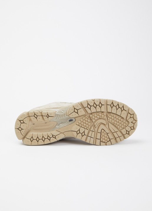 New Balance Sneaker van mesh met details van suède - detail 3 donkerbeige