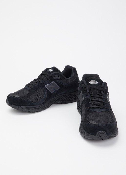 New Balance Sneaker van mesh met details van suède - detail zwart