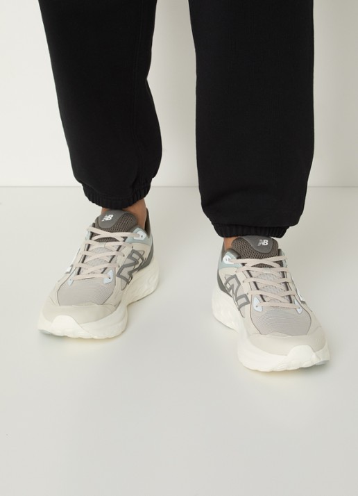 New Balance Sneaker van mesh met logo - voorkant 6 beige