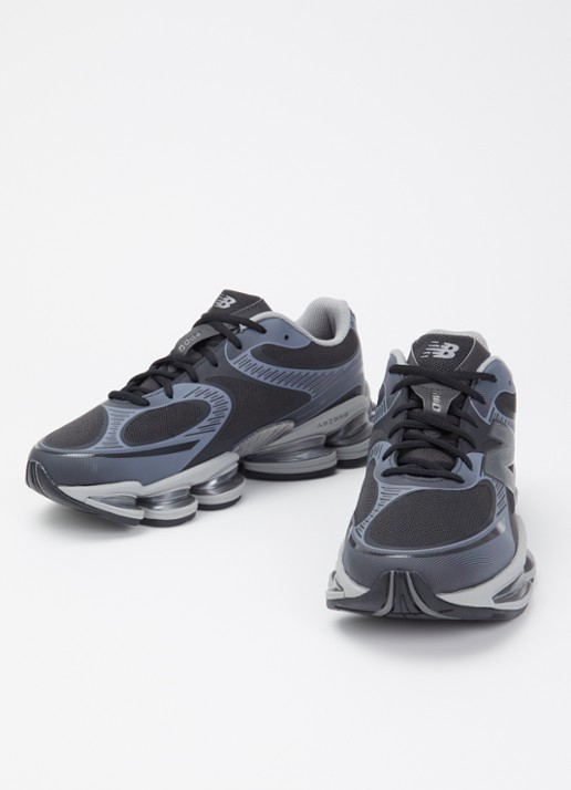 New Balance Sneaker van mesh met logo - detail 4 zwart